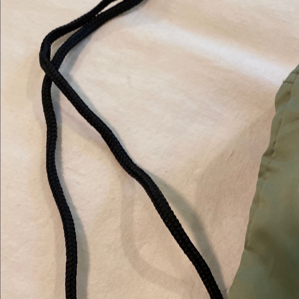 Sleek Olive Drawstring Bag - Picture 7 of 8